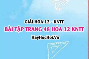 Giải bài trang 48 Hóa 12 Kết nối tri thức SGK